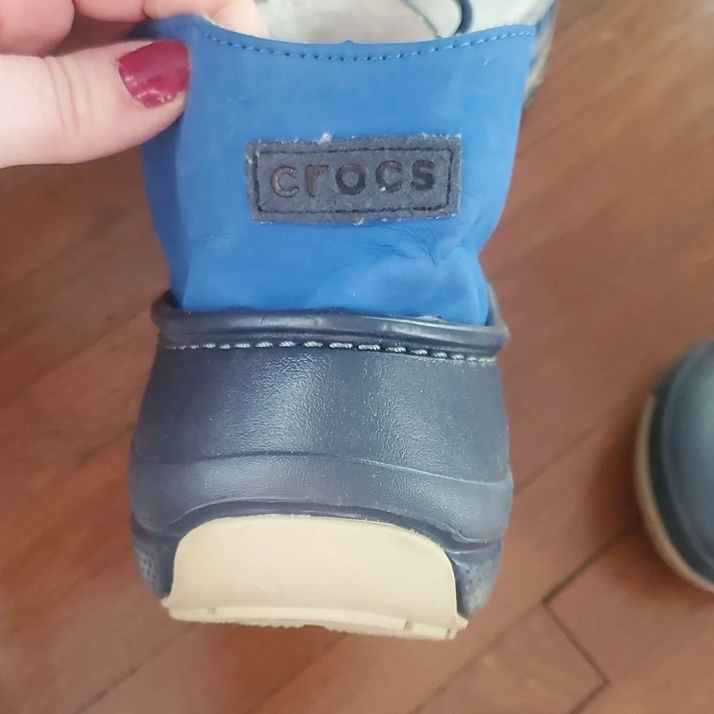Navy Convertible Crocs
